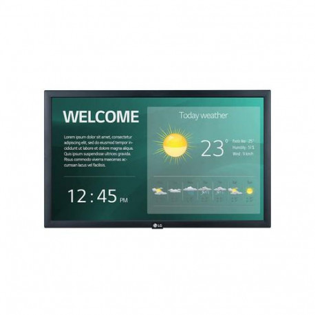 LG 22SM3G-B Digital signage display 54.6 cm (21.5') IPS Wi-Fi 250 cd/m² Full HD Black Built