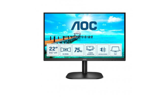 AOC B2 22B2H/EU LED display 54.6 cm (21.5&quot;) 1920 x 1080 pixels Full HD Black