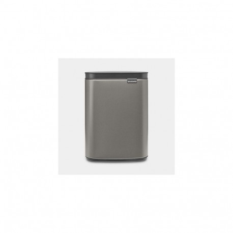 Brabantia Bo Waste Bin 4 L Rectangular Steel Black, Platinum