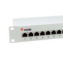 Equip 12-Port Cat.6 Shielded Patch Panel, Light Grey