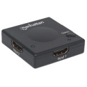 Manhattan HDMI Switch 2-Port, 1080p, Connects x2 HDMI sources to x1 display, Automatic and Manual Sw