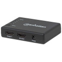 Manhattan HDMI Splitter 4-Port (Compact), 4K@30Hz, Displays output from x1 HDMI source to x4 HD disp