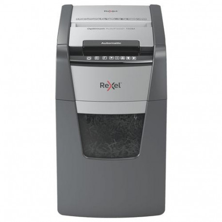 Rexel Optimum AutoFeed+ 150M paper shredder Micro-cut shredding 55 dB 22 cm Black, Grey