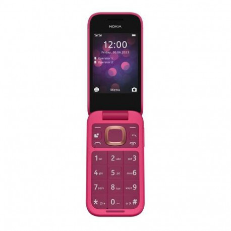 HMD Nokia 2660 Flip - 4G, VoLTE, 2,8"+1,77", 0,3MP, 48MB/128MB, Pop Pink