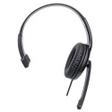 Manhattan Mono Over-Ear Headset (USB) (Clearance Pricing), Microphone Boom (padded), Retail Box Pack