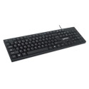 Manhattan Keyboard USB Wired, Black, Full Size Keys, Cable 1.5m, USB-A connection, Plug and Play, Th