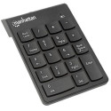 Manhattan Numeric Keypad, Wireless (2.4GHz), USB-A Micro Receiver, 18 Full Size Keys, Black, Membran