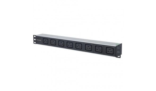 Intellinet 19&quot; 1U Rackmount 8-Output C19 Power Distribution Unit (PDU) With Removable Power