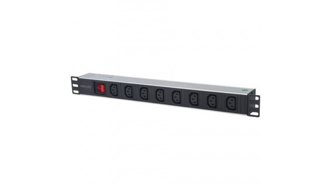 Intellinet 19&quot; 1U Rackmount 8-Output C13 Power Distribution Unit (PDU) With Removable Power