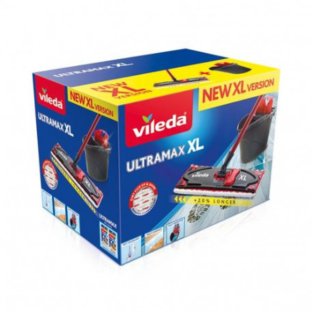 Vileda Ultramax XL Box mop Dry&wet Microfiber Black, Red