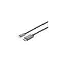 Manhattan USB-C to HDMI Cable, 4K@60Hz, 1m, Black, Equivalent to CDP2HD2MBNL, Male to Male, Three Ye