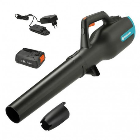 Gardena PowerJet 18V P4A cordless leaf blower Black, Blue, Orange 19 V Lithium-Ion (Li-Ion)