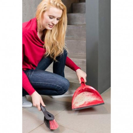 Vileda 141743 dustpan/dustpan set Black, Red Dust pan &amp; brush set