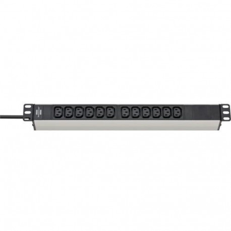 Brennenstuhl 1390007112 power extension 2 m 12 AC outlet(s) Indoor Black, Silver