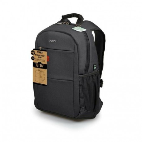 Port Designs Sydney Eco backpack Casual backpack Black Polyethylene terephthalate (PET)