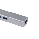 Equip USB-C to 3-port USB 3.0 Hubs with Gigabit adapter