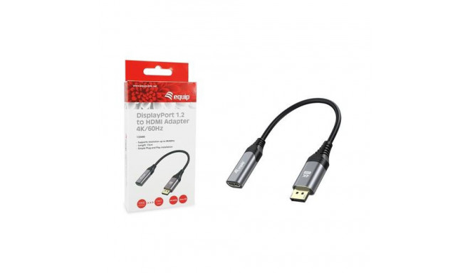 Equip DisplayPort 1.2 to HDMI Adapter, 4K/60Hz