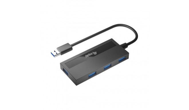 Equip 4-Port USB 3.0 Hub with USB-C Adapter