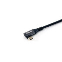 Equip USB 2.0 C to C 90° angled Cable, M/M, 1.0m, 100W with Emark chispet