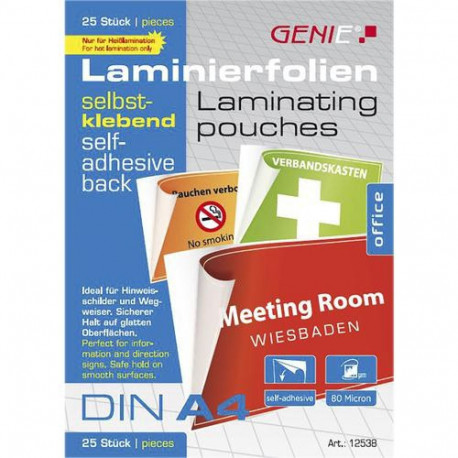 Genie 12538 laminator pouch 25 pc(s)
