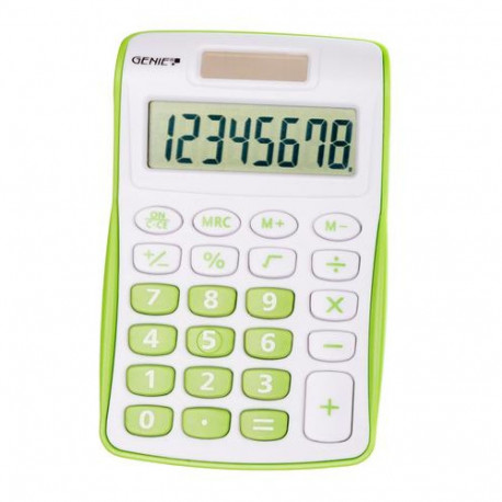 Genie 120 G calculator Pocket Display Green, White
