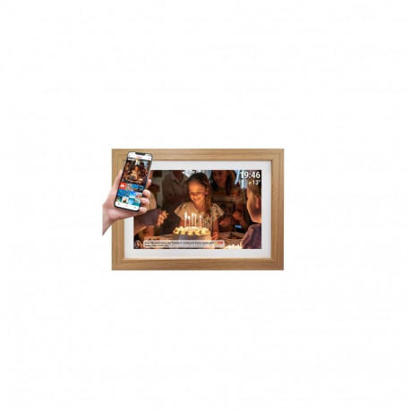 Denver PFF-1543LW digital photo frame Light brown 39.6 cm (15.6") Touchscreen Wi-Fi