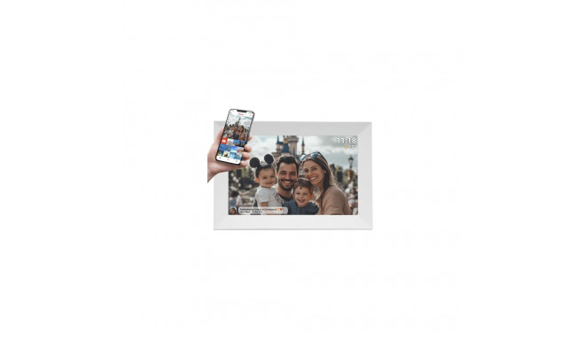 Denver PFF-1024WMK2 digital photo frame White 25.6 cm (10.1&quot;) Touchscreen Wi-Fi