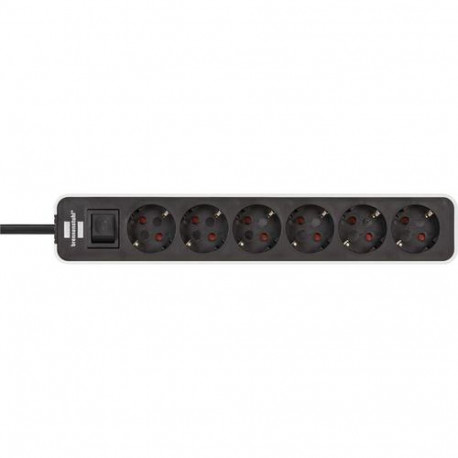 Brennenstuhl 1153260020 power extension 1.5 m 6 AC outlet(s) Black, White