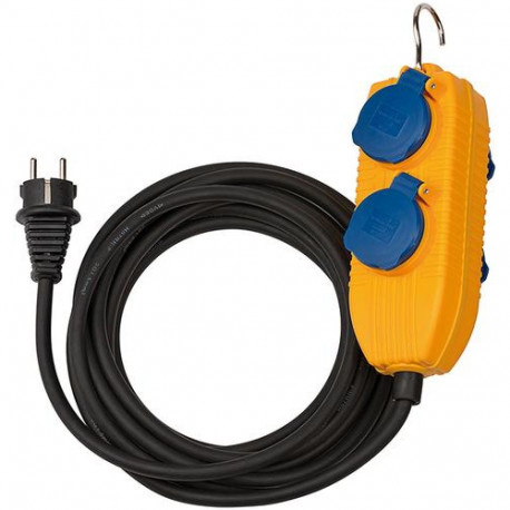 Brennenstuhl 1151740010 power extension 10 m 4 AC outlet(s) Outdoor Blue, Orange