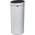 Brabantia Touch Bin, 30L Round Plastic, Stainless steel White