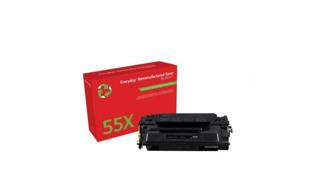 Everyday ™ Mono Remanufactured Toner by Xerox compatible with HP 55X (CE255X), High capacity
