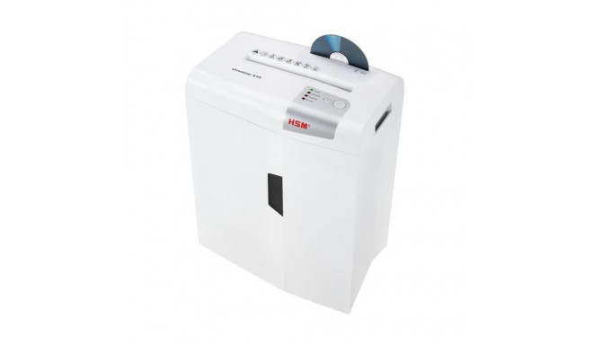 HSM X10 paper shredder Particle-cut shredding 58 dB 22 cm Silver, White