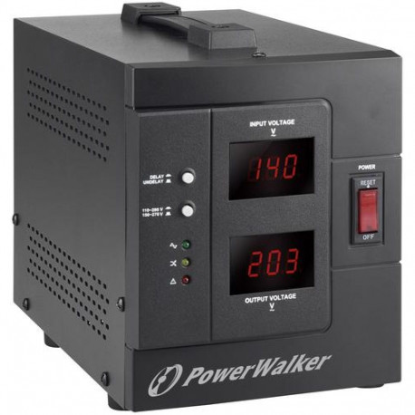PowerWalker AVR 2000 SIV FR voltage regulator 2 AC outlet(s) 110 - 280 V Black
