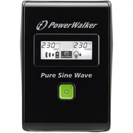 PowerWalker VI 600 SW FR uninterruptible power supply (UPS) Line-Interactive 0.6 kVA 360 W 2 AC outl