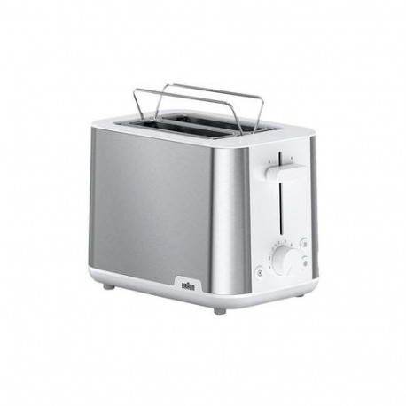 Braun HT 1510 8 2 slice(s) 900 W Stainless steel, White