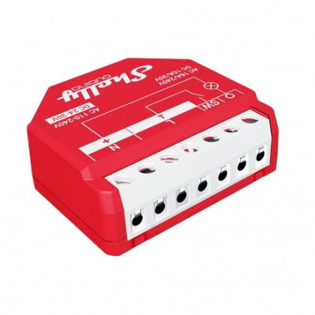 Shelly Qubino Wawe 1PM electrical switch Smart switch Red