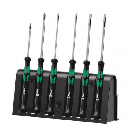 Wera 2035/6 B Screwdriver set and rack for electronic applications