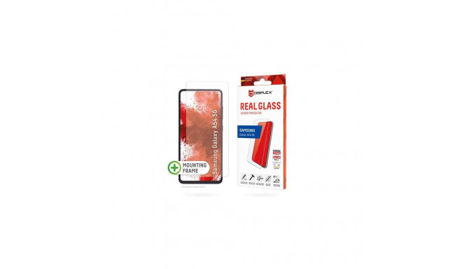 Displex Screen Protector (10H) for Samsung Galaxy A54 5G, Eco Mounting Frame, scratch resistant