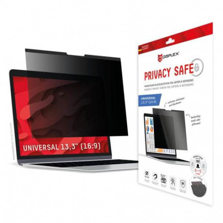 Displex PRIVACY SAFE magnetic 2-way privacy filter for Laptop/ Notebook 13,3'' (16