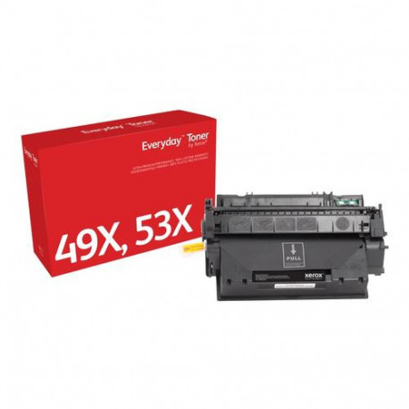 Everyday™ Black Toner by Xerox compatible with HP 49X 53X (Q5949X/ Q7553X), High capacity