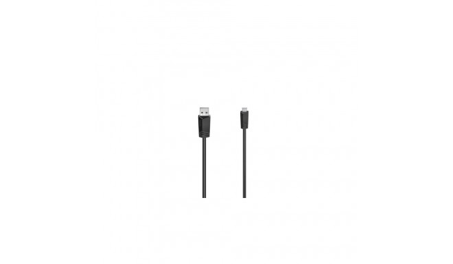 Hama 00200606 USB cable USB 2.0 1.5 m Mini-USB B USB A Black