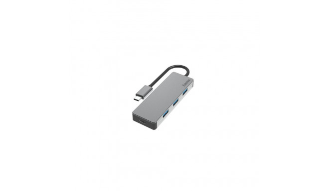 Hama 00200105 interface hub USB 3.2 Gen 2 (3.1 Gen 2) Type-C 10000 Mbit/s Grey