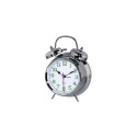 Hama Nostalgia Quartz alarm clock Silver