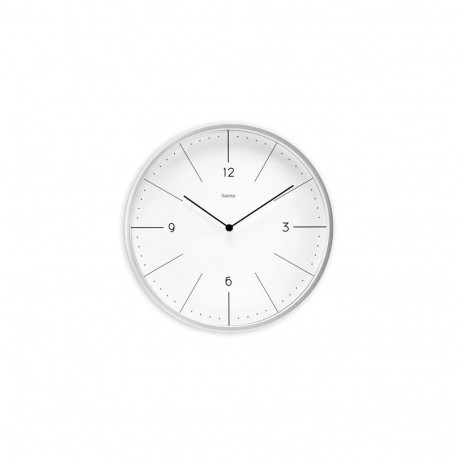 Hama Sardinia Quartz clock Circle Grey, White