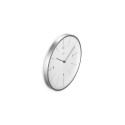 Hama Sardinia Quartz clock Circle Grey, White