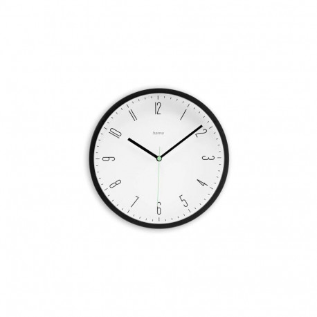 Hama Capri Quartz clock Round Black, White