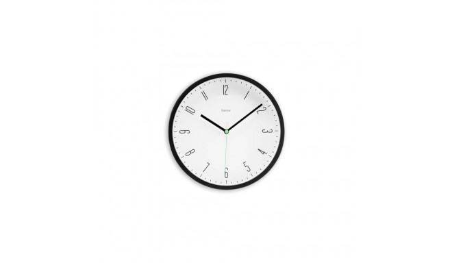 Hama Capri Quartz clock Round Black, White