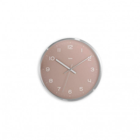 Hama Fiji Radio-controlled clock Circle Pink, Silver