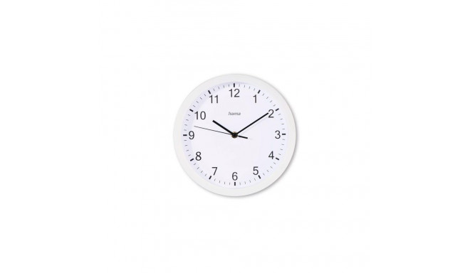 Hama Elba Quartz clock Round White