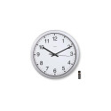 Hama Mallorca Quartz clock Round Silver, White